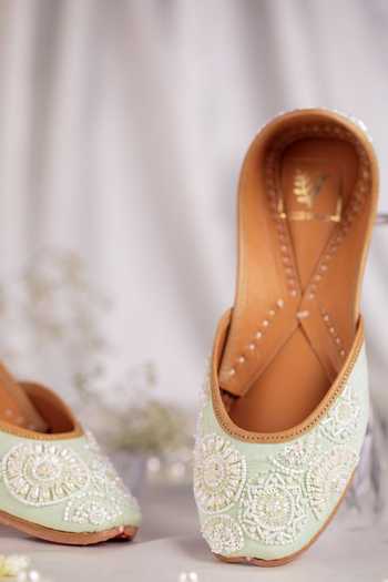 House of Vian Mehrunisa Bead Embroidered Juttis