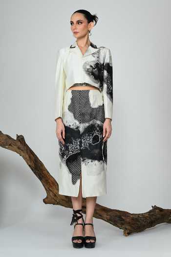 The Dramebaaz CO Frost Grid Skirt 