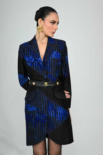 The Dramebaaz CO Galaxy Blazer Dress & Belt Set 