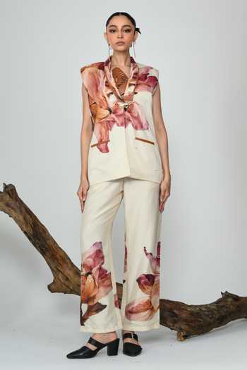 The Dramebaaz CO Petals After Time Blazer Set 