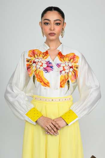 The Dramebaaz CO Dandelion Silk Shirt 