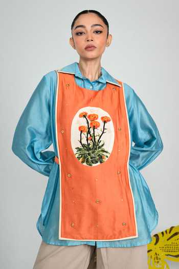 The Dramebaaz CO Blue Orbit Shirt & Bib Set 
