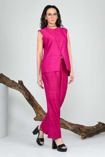 The Dramebaaz CO Pink Empire Pant Set 