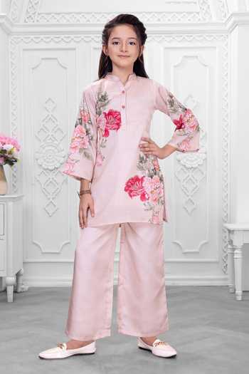 Mini Stitch Floral Print Kurta & Pant Set 