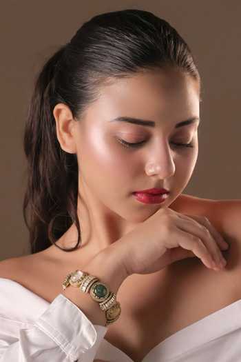 MRJEWELS Sabya Stone Embellished Kada 