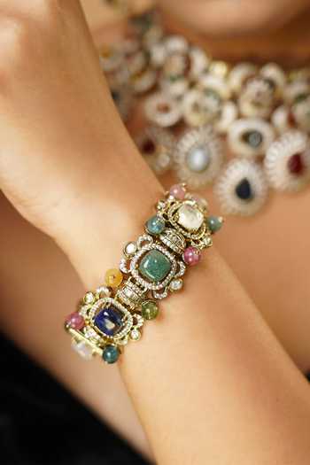 MRJEWELS Stone Embellished Bangle - Single Pc 