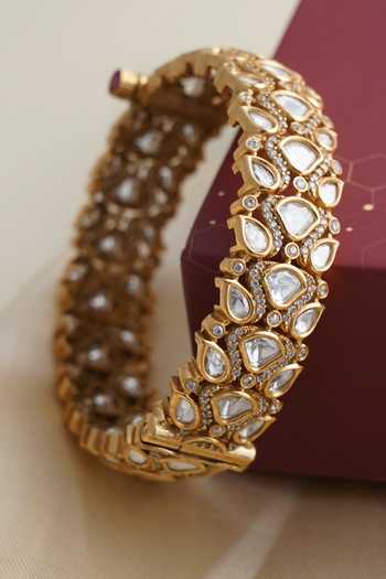 Mrjewels Kundan Embellished Bangle - Single Pc 