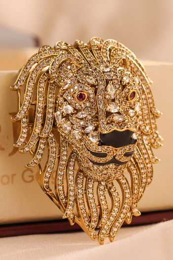 MRJEWELS Lion Shaped Brooch