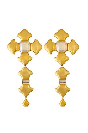 Radhika Agrawal Jewels Lustre Crest Dangler Earrings 