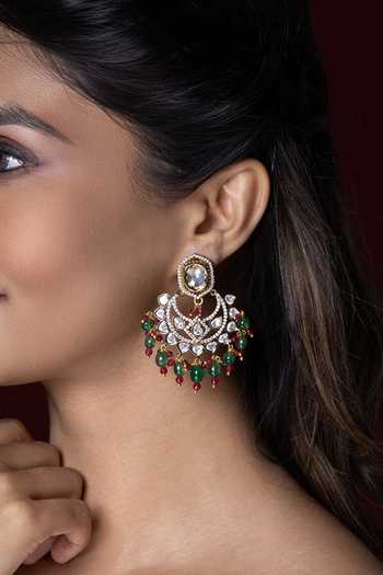 Joules by Radhika Tanirika Chandbali Earrings
