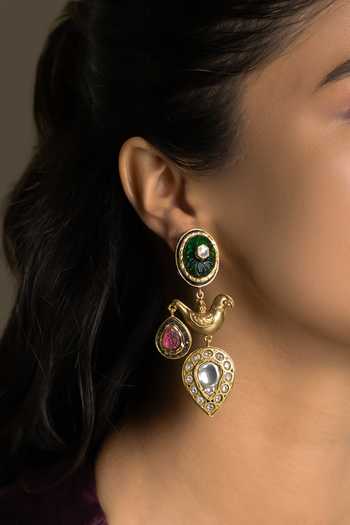 Joules by Radhika Ojasvi Bird Motif Earrings