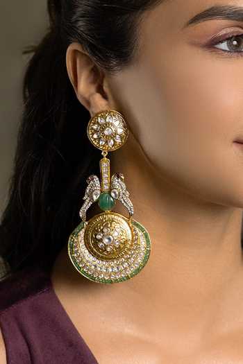 Joules by Radhika Bhavya Embellished Bird Earrings