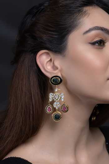 Joules by Radhika Tara Stone Embellished Earrings 