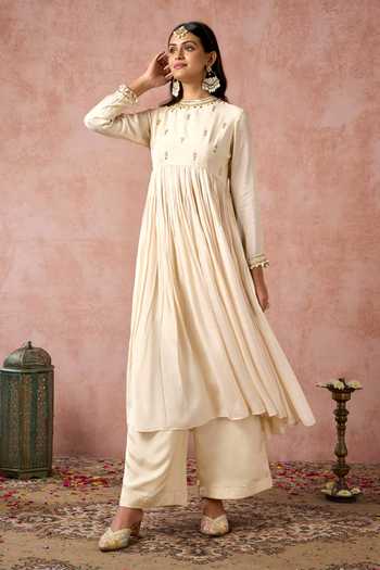 Arje India Floral Print Kurta & Palazzo Set 