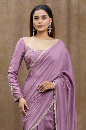 Samyukta Singhania Lace Bordered Saree With Blouse 