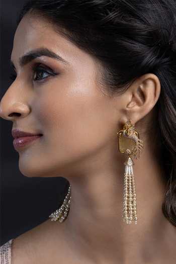 Joules By Radhika Bhavika Embellished Earrings 