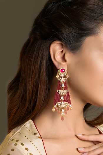 Joules by Radhika Ruhani Long Tassel Earrings
