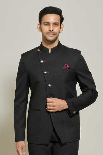 Arihant Rai Sinha Band Collar Bandhgala & Trouser Set 