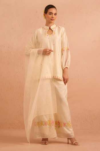 Tarini Vij Gulrang Placement Embroidered Kurta Set 