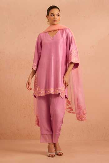 Tarini Vij Ruh Floral Embroidered Kurta Set 
