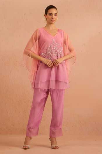 Tarini Vij Ruhani Floral Embroidered Kurta & Pant Set 