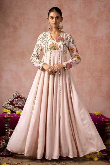 Arje India Floral Print Anarkali 