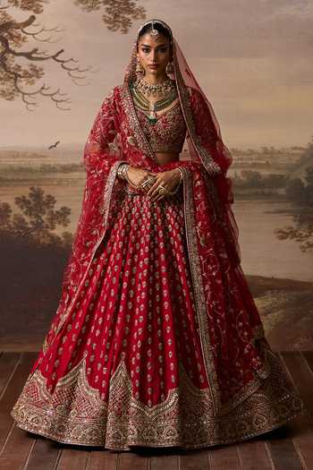 ANGAD SINGH Rehmat Embroidered Bridal Lehenga Set 