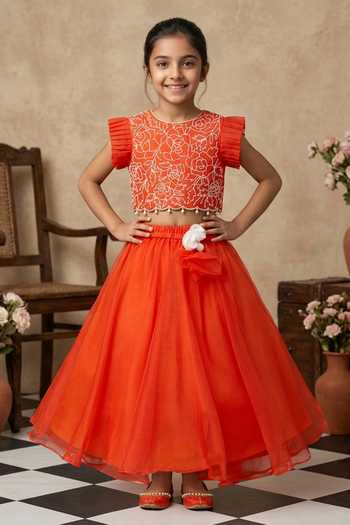 Byb Premium Floral Pearl Embroidered Choli With Lehenga 