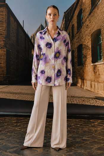 Maison Aguise Bead Embellished Shirt 