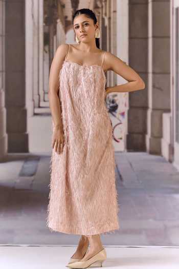 Maison Aguise Textured Knit Dress 