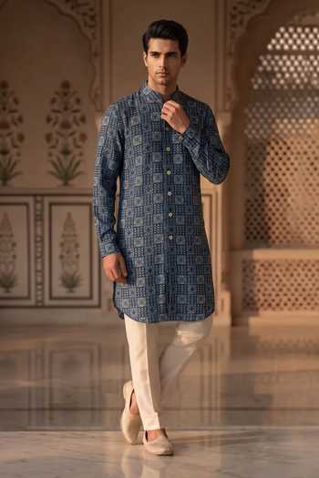 Prateek Munjal Cotton Kurta & Pant Set 