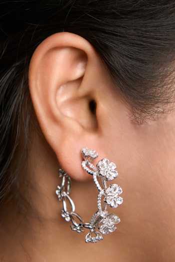 Mozaati Anemone Hoops Earrings 