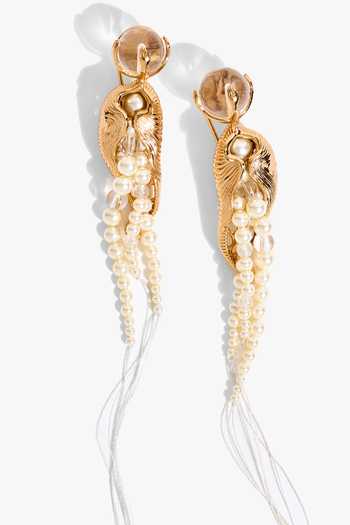 Outhouse Nautilus Fringe Earrings 