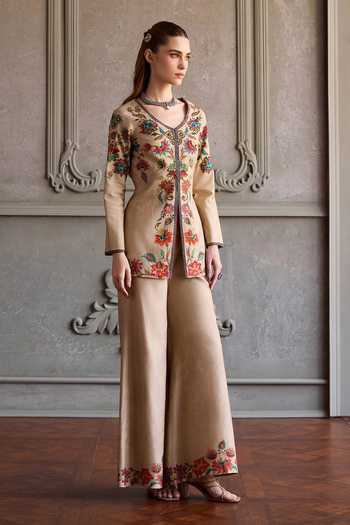 Kalista Celina Embroidered Kurta & Palazzo Set 