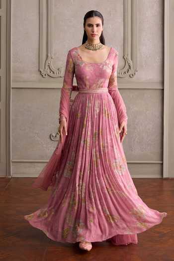 Kalista Sanya Floral Print Anarkali With Dupatta 