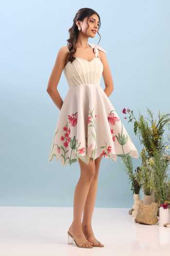 Ozeqo Aspen Corset Short Printed Dress 