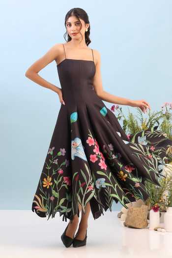 Ozeqo Devon Printed Panel Dress 