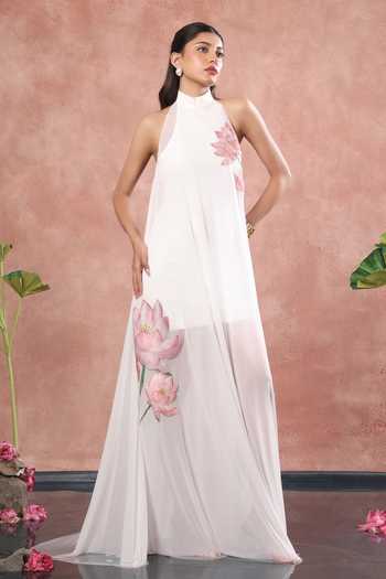 Ozeqo Kyoto Short Dress With Embellished Overlay 