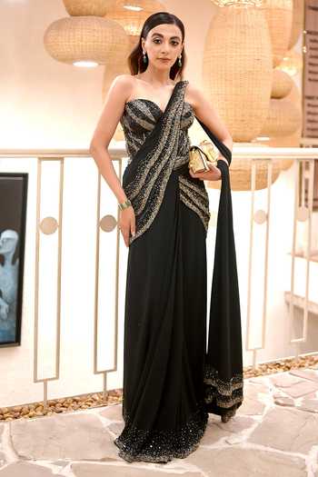 Roqa Temperance Georgette Saree & Net Blouse Set 