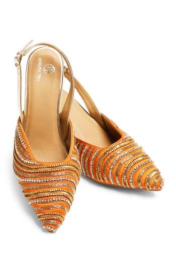 Shilpsutra Amber Ripple Peep Toe Heels 