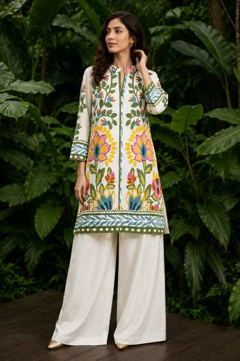 Poppi Printed Kurta & Palazzo Set 