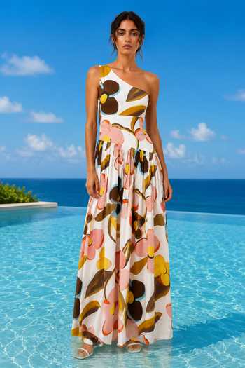 Poppi Abstract Floral Print Dress 