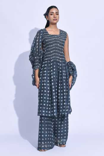 Jayati Goenka Soot Smocked Tunic Set