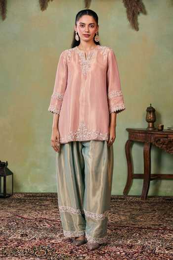 Seema Thukral Gemma Embroidered Kurta & Salwar Set 