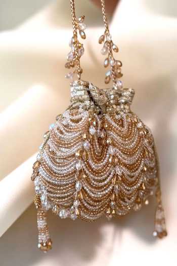 Bhavna Kumar Scallop Tassel Embellished Potli