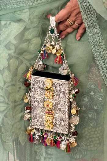 Bhavna Kumar Metal Embellished Mobile Bag