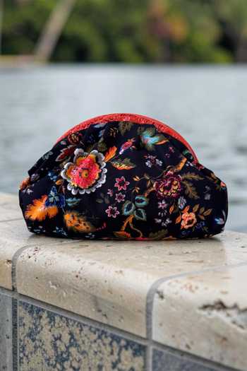 Bhavna Kumar Printed Puff Clutch Bag 