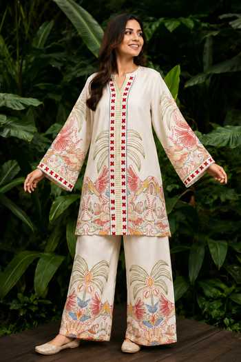Poppi Printed Kurta & Palazzo Set 