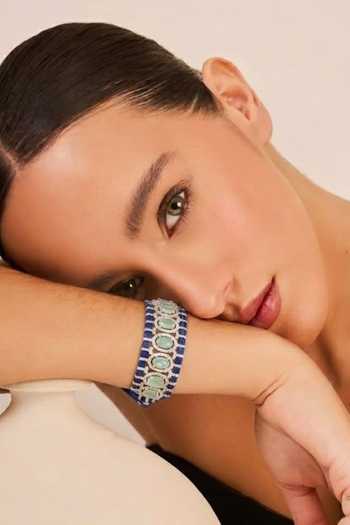 Tad Accessories Geometric Stone Studded Bracelet