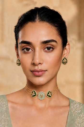 Tad Accessories Floral Motifs Necklace Set